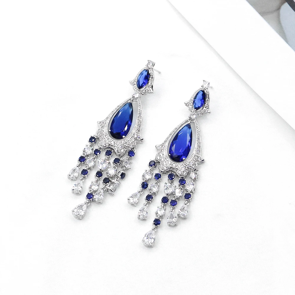 Pendientes medievales de mujer estilo francés rococó elegantes pendientes de borla neoclásico alta calidad de cristal de lujo para mujer|Pendientes con forma de gota| - AliExpress