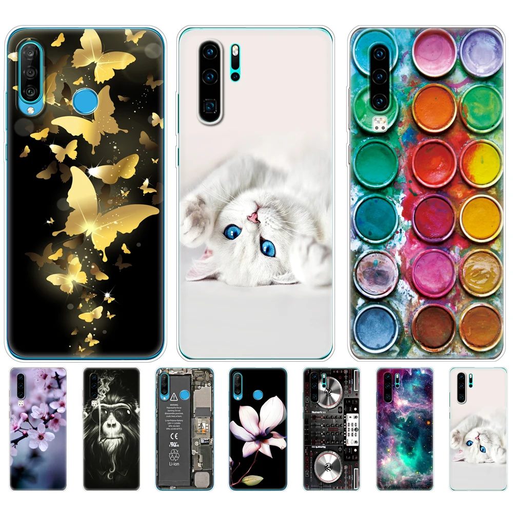 Чехол для Huawei P30 Pro чехол P30Pro силиконовый из ТПУ задняя крышка телефона фонарь P 30