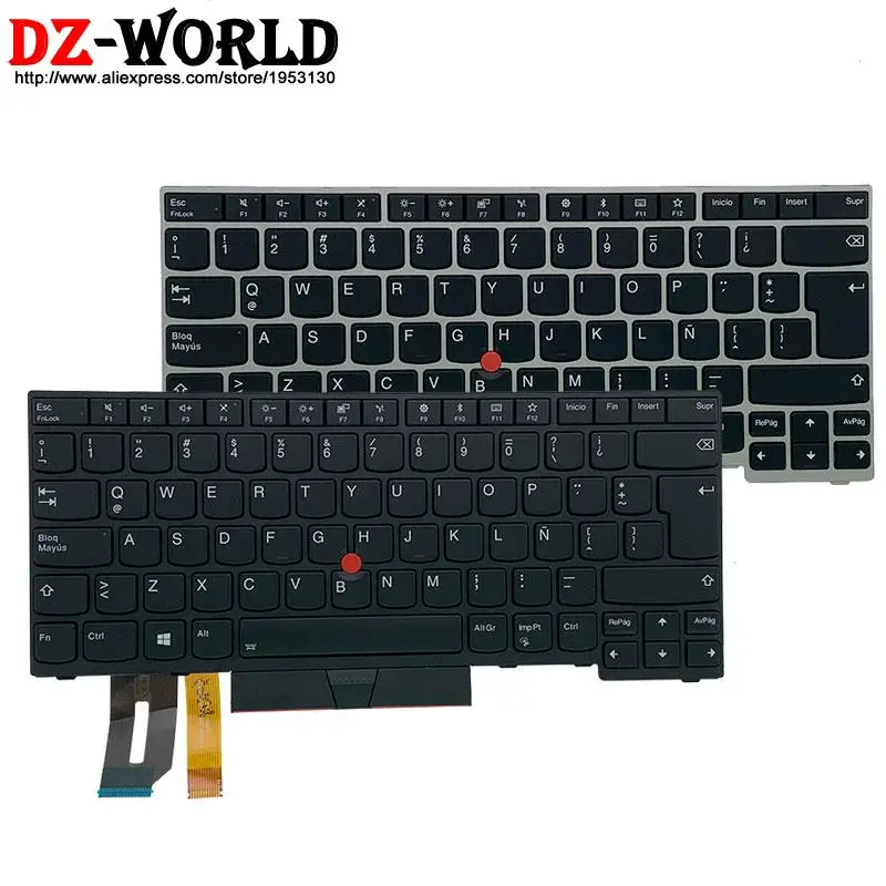 Nuova Tastiera Retroilluminata Spagnola Latina Originale Per Laptop Lenovo Thinkpad E480 E490 T480S L480 T490 T495 L380 L390 Yoga L490 P43S