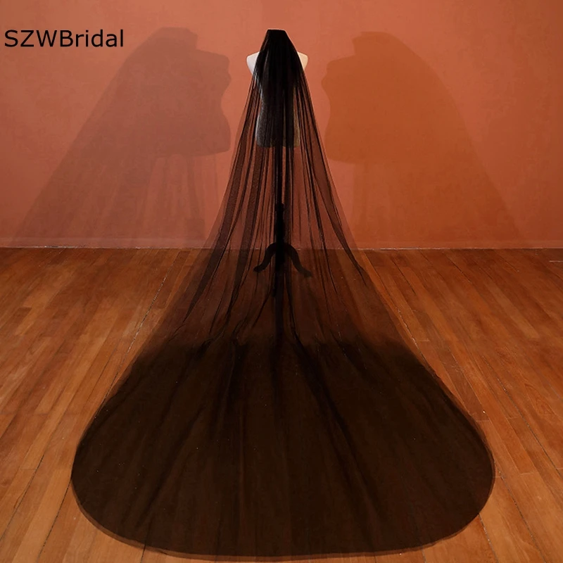 New Arrival Two Layers Soft Tulle black veil brides Wedding accessories Bride Voile mariage Bridal Veils sposa Velo sposa new arrival lace edge bridal veil ivory wedding accessories bride veils velo de novia wedding accessories voile mariage