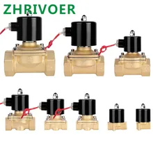DN8/10/15/20/25/50 нормально закрытый Пневматического клапана для воды, воздуха на дизельном топливе, керосине внутренний 12V 24V 220V 110V Электрический электромагнитный клапан 1/" 3/8" 1/" 3/4" 1"