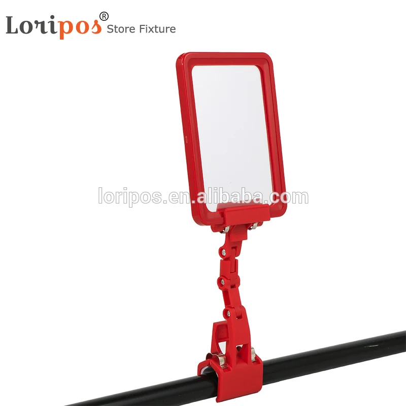Supermarket Fruit Price Tag Display Commodity Sign Holder Clamp Vegetable Name Folder Pop Shelf Label Holder A6 Price Card Clip