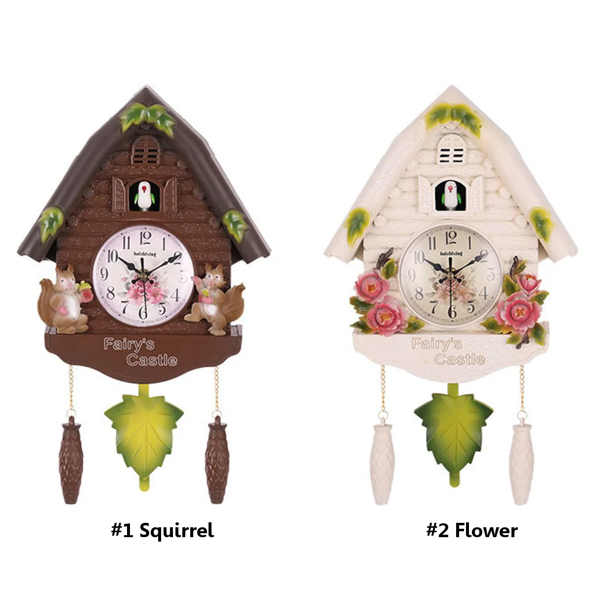 Часы Cuckoo, настенные часы для гостиной, часы с будильником и птицей, современные короткие детские часы для украшения дома, будильник на день