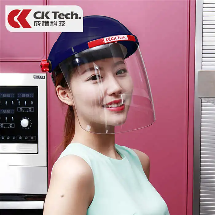 CK Tech. Кухонные кулинарные маски для женщин, покрытие для барбекю, защита лица от брызг масла, защита от смазки, защитная женская маска для шеф-повара - Цвет: CKL-3117B