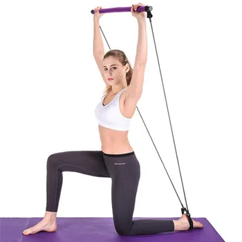 

Pilates Lightweight Resistance Band And Toning Bar Home Gym Trainer Portable Pilates Body Workout Yoga Fitness Stretch Stick
