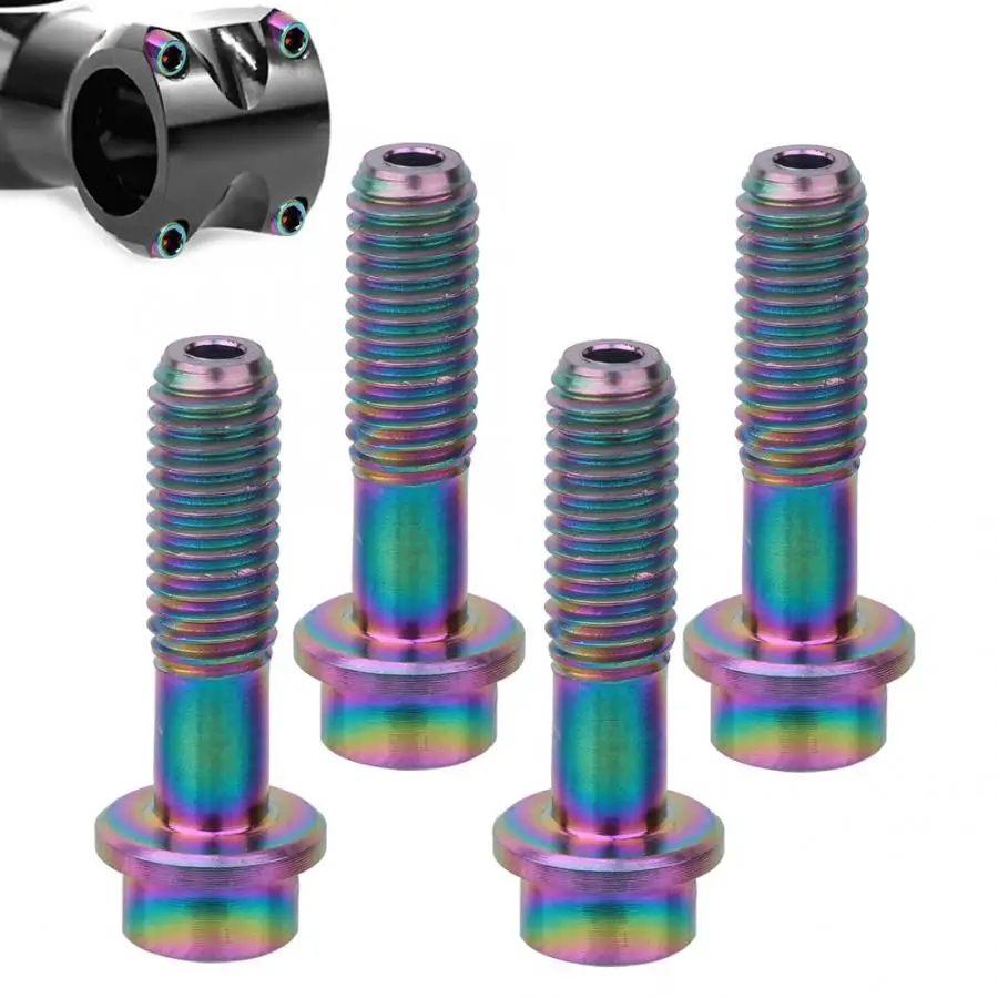 Регулируемые 6 шт. сплав M5x18mm стержневые Винты Набор для горного велосипеда шоссейные велосипеды болты Замена аксессуары стержень