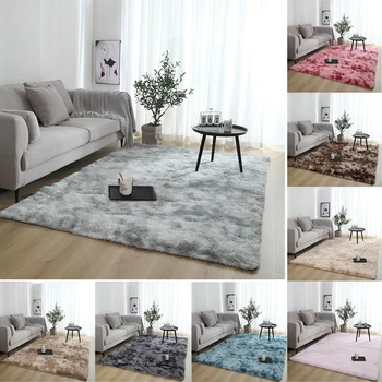 

Large Fluffy Rugs Anti Skid Shaggy Area Rug Velvet Carpets Dining Room Home Bedroom Floor Mat