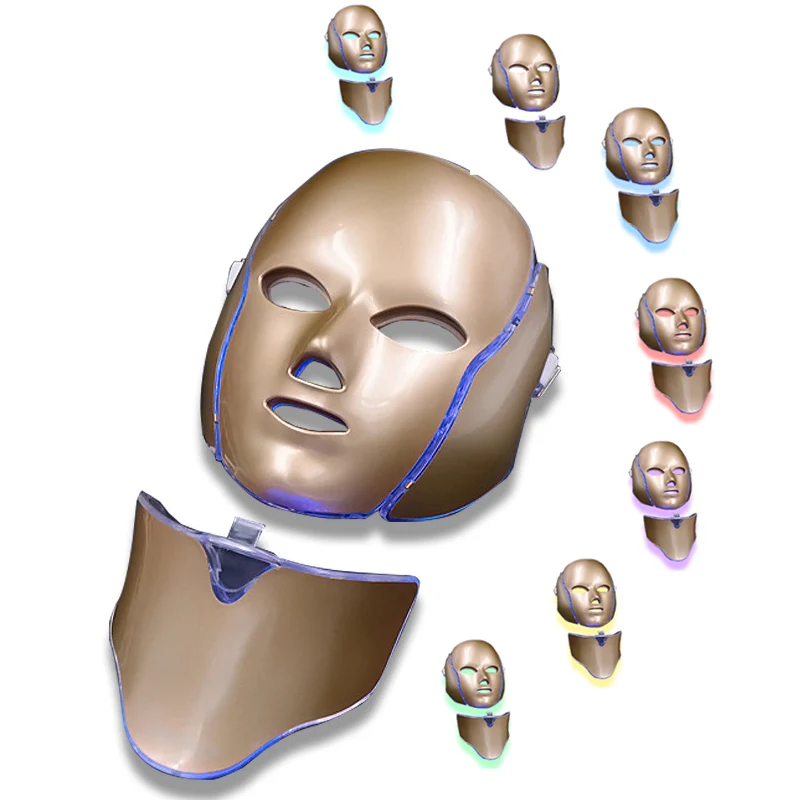 7 Colors LED Mask Facial and Neck Beauty Mask LED Skin Rejuvenation Anti Wrinkle Photon Therapy 2