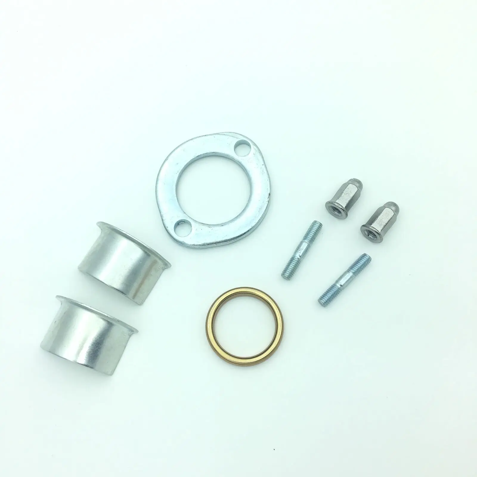 Muffler Exhuast Collets Collars Clamp Gasket Kit For Honda CG125 CB125 XL125 Silencer Manifold Pipe Gasket Domed Nut Set 125cc