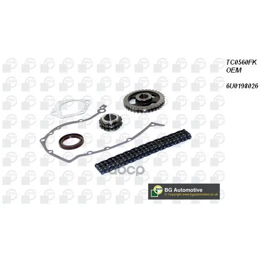 Комплект Цепи Грм Skoda Felicia 1.3 93 Bga арт. TC0560FK