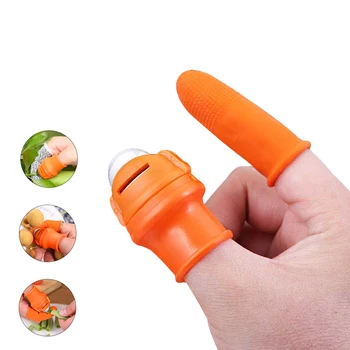

Silicone Thumb Knife Finger Protector Vegetable Harvesting Knife Plant Blade Scissors Cutting Tool Garden Glove