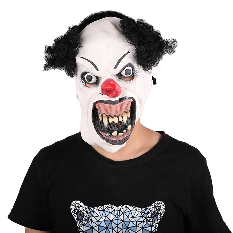 

Halloween Stephen King's It Devil Mask Pennywise Horror Clown Joker Mask Scary Latex Mask Party Lifelike Cosplay Costume Props