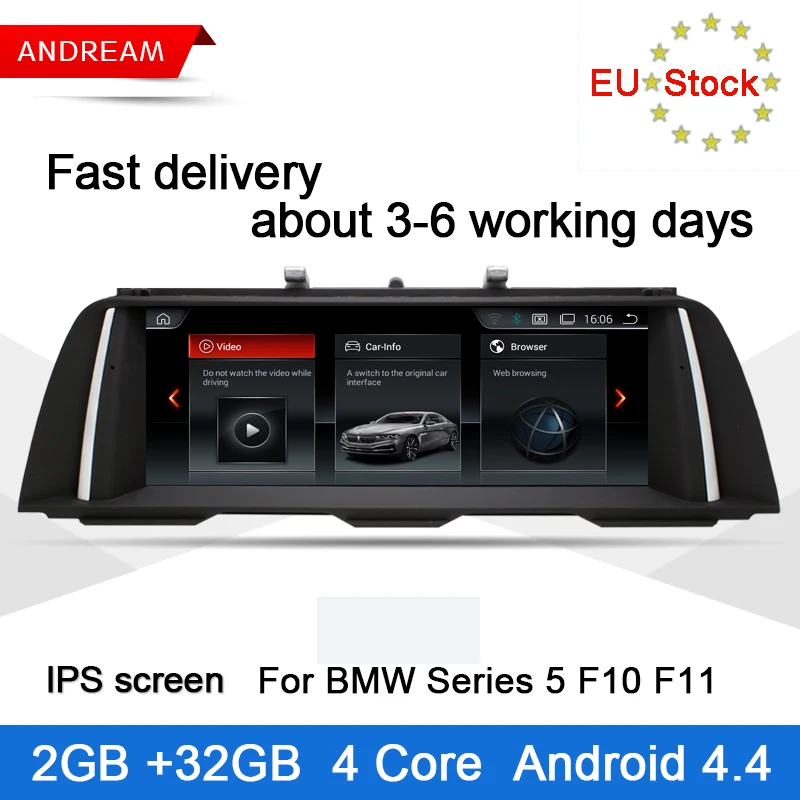 Best Andream Android 4.4 Quad Core IPS 10.25" Screen Car Auto Radio Multimedia Player For BMW Series 5 F10 F11 GPS Navigation 0 Best Andream Android 4.4 Quad Core IPS 10.25" Screen Car Auto Radio Multimedia Player For BMW Series 5 F10 F11 GPS Navigation 0