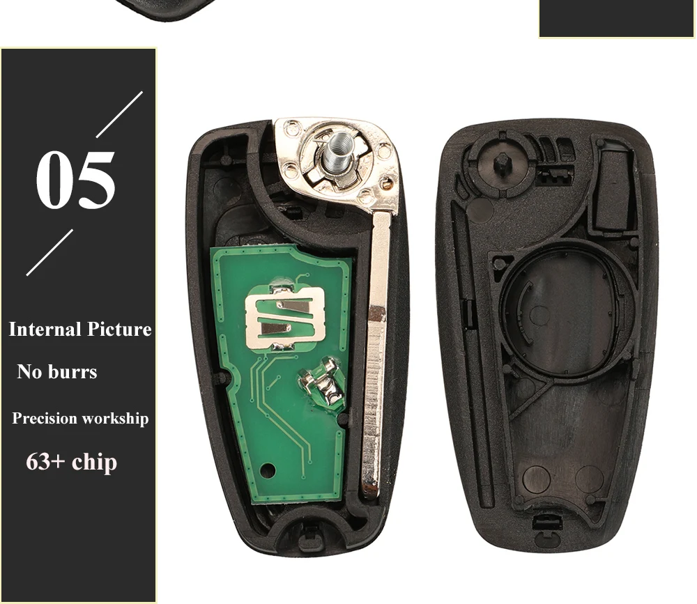 Keyforkess 2BT 434Mhz 4D63 chiave a distanza per auto Flip per Ford Ranger c-max Focus Grand c-max Mondeo 5WK50165 5WK50166 5WK50168 5WK50169 5WK50169 - H60f1e4419c7944af9fab6bf8238f51fbg