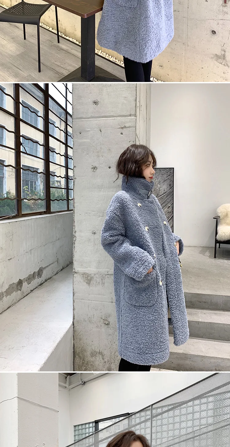 Ozhouzhan yang gao mao, меховое пальто средней длины, зима, стиль, Hong Kong favor, плотное пальто