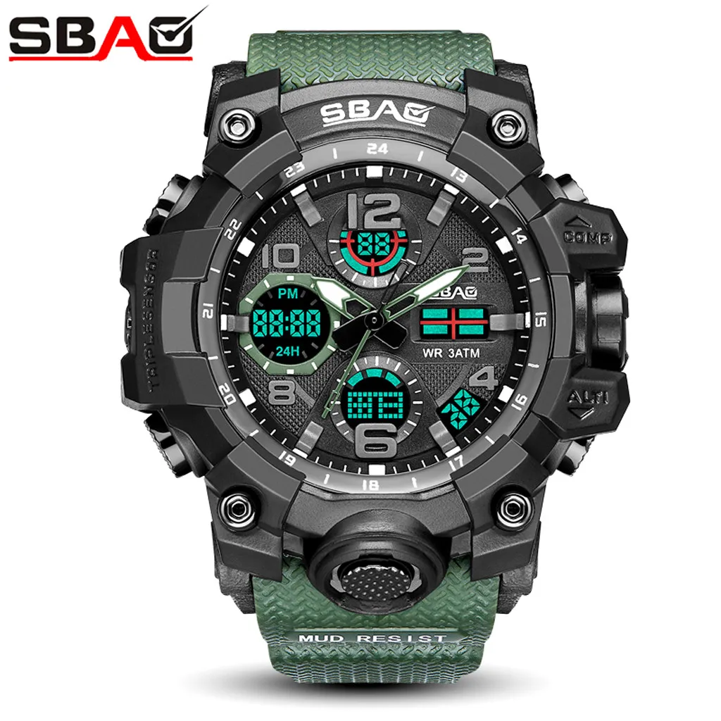 

SBAO Male's And Female's Watches Fashion Sport Couple LED Electronic TPU Quartz relogio masculino digital montre homme 2019