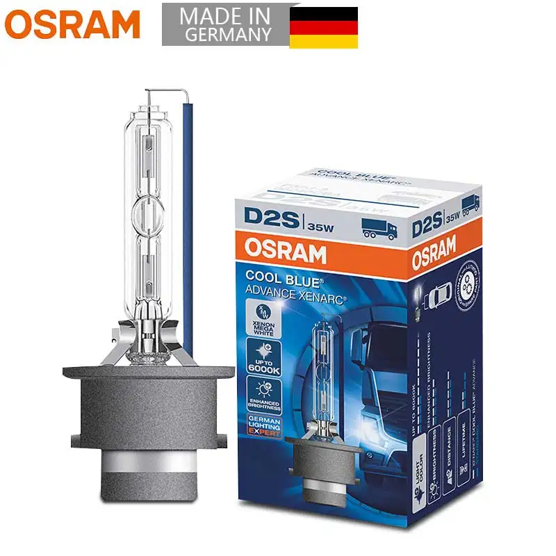 OSRAM Xenon D2S Автомобильная головная лампа крутая синяя Авто стильная лампочка 6000K HID