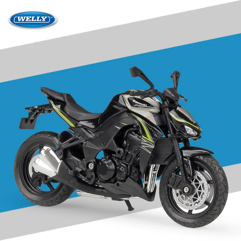 Welly 1:18 Kawwasaki Z1000 R литая модель мотоцикла из ZX10-RR сплава работоспособная поглотительная игрушка для детей подарки коллекция игрушек - Цвет: Z1000 R