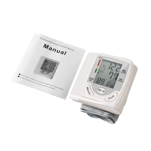Automatic Wrist Blood Pressure Monitor Tonometer Meter Digital LCD Screen Portable Health Care Sphygmomanometer Worldwide Sale 2