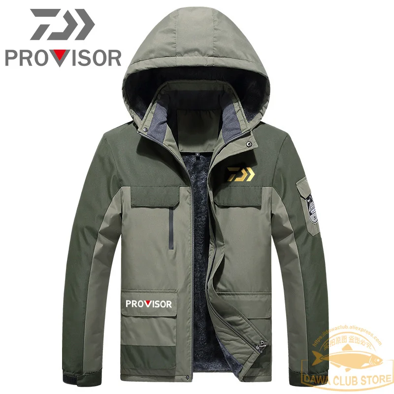 2020 NEW Fishing Jacket Daiwa Fleece Winter Waterproof Warm Clothing Windbreak Overcoat Outdoor Mountaineering | Спорт и развлечения