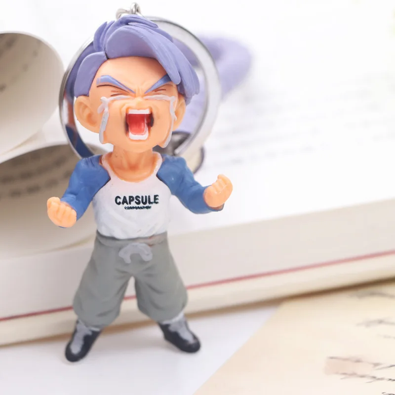 WCF God Article trunks черные волосы Гоку Garage Kit 5 поколение 6-Cute qlz кожаный веревочный брелок подвеска