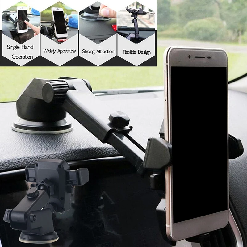 

Universal 360 Rotate Car Phone Holder Cradle GPS Navigation Suction Cup Bracket VH99