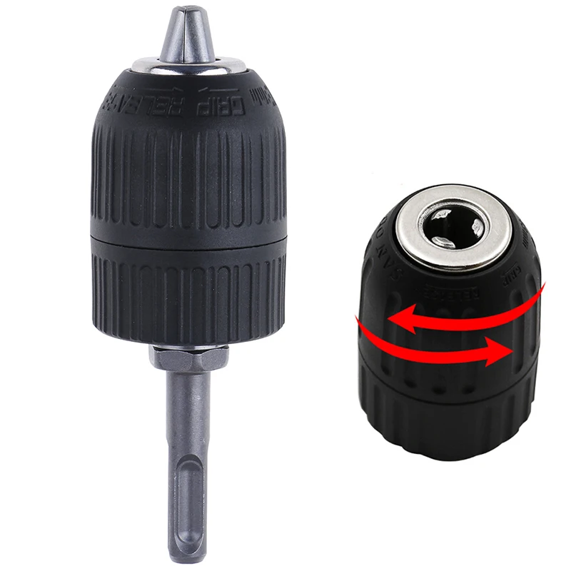 Portabrocas con adaptador de eje SDS, herramienta resistente sin llave, 2-13MM, 1/2-20UNF, 1 Juego