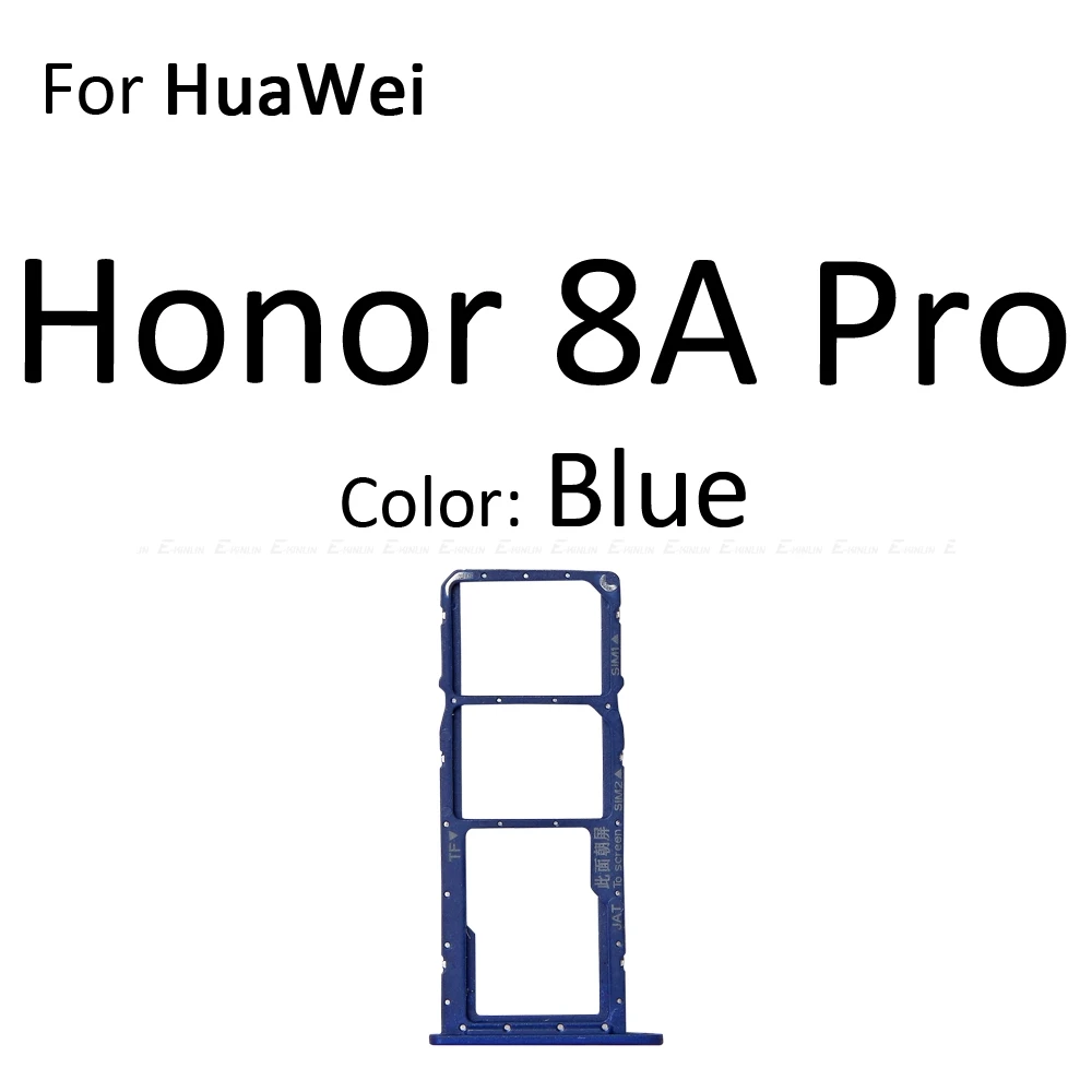 Sim Micro гнездо для sd-карты держатель Слот лоток ридер для HuaWei Honor 8C 8X 8A Pro адаптер контейнер Сменные соединительные детали