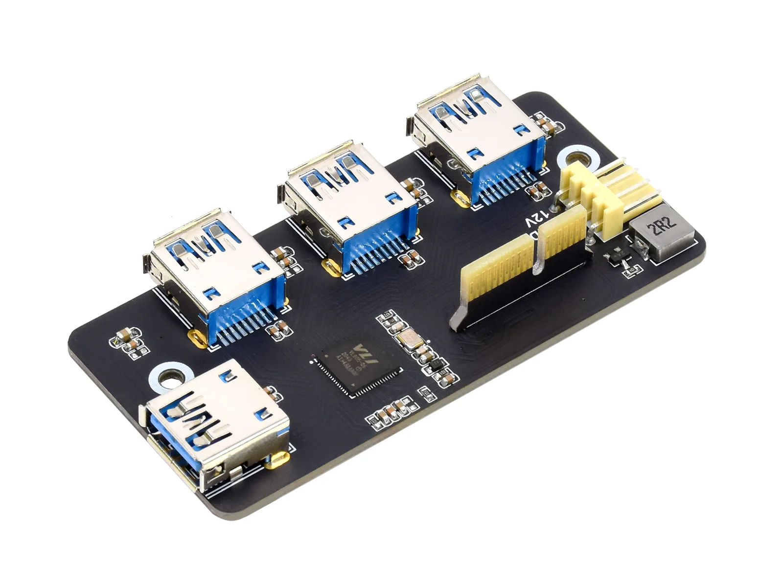 Waveshare PCIe to USB 3.2 Gen1 ,   ǻ  4 IO , 4x  USB Ʈ