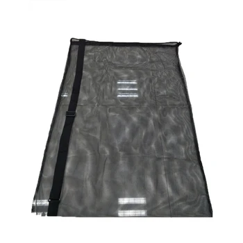 

Mesh Bag Drawstring Large Capacity Organizer Durable Basketball Volleyball Black Adjustable Strap Football Storage Carry Sports
