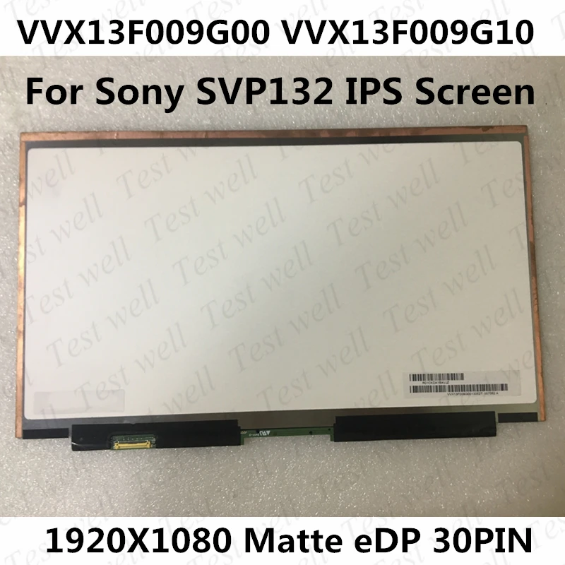 

Оригинальный ЖК-экран 13 дюймов для ноутбука Sony SVP132 VVX13F009G00 VVX13F009G10, светодиодный дисплей IPS 72% NTSC, матовый eDP, 30 контактов, 1920*1080