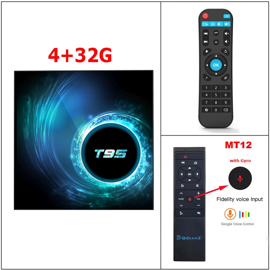 4G32G VOICE CONTROL Предпродажа Android 10,0 T95 Смарт ТВ коробка 4 ГБ 32 ГБ 64 Гб Allwinner H616 четырехъядерный 1080P H.265 4K медиаплеер 2 Гб 16 Гб телеприставка - Цвет: 4G32G VOICE CONTROL