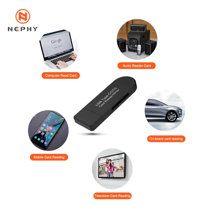 Type-c usb 3,0 otg телефон мульти 2 в 1 кардридер 5 Гбит/с адаптер для ноутбука USB 3,0 Тип C кардридер SD кардридер