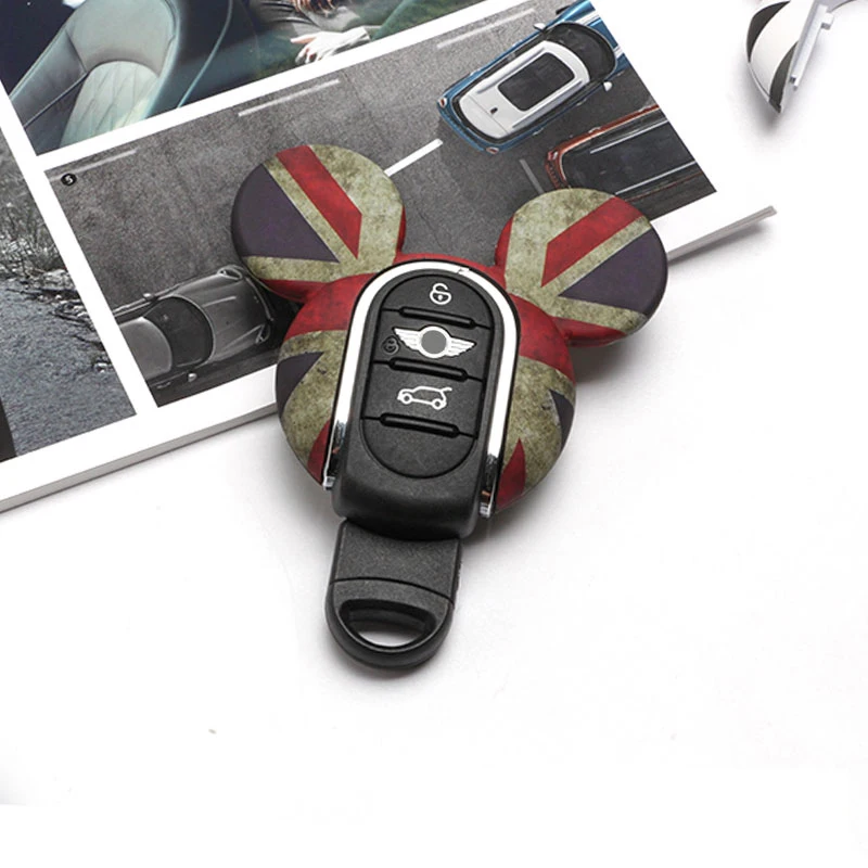 Автомобильный чехол для ключей, брелок для ключей Miky, стильный брелок для ключей, украшение для BMW Mini Cooper S JCW One F54 F55 F56 F57 F60, автомобильные аксессуары - Название цвета: Retro Jack