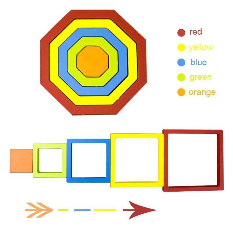 3D геометрическая форма головоломка DIY креативные Деревянные красочные Монтессори интеллектуальное развитие детские развивающие игрушки дети ребенок