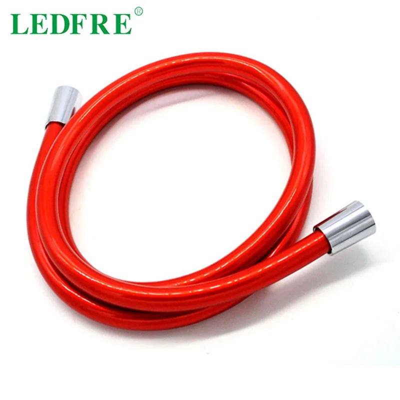 

LEDFRE F1/2"*F1/2" Flexible Pressure Shower Red PVC Hose for Handheld Showerhead Bathroom Plumbing Pipe LF12010