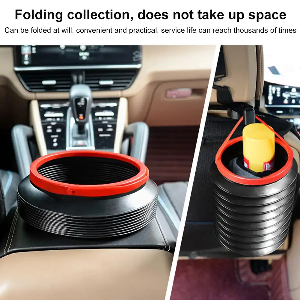Складывающийся мусорный контейнер для салона автомобиля 4л противоскользящее