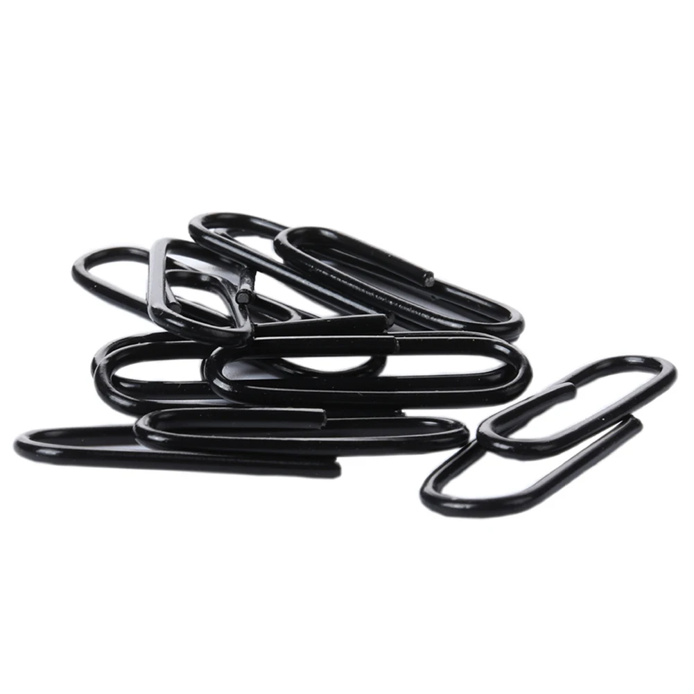 Colorful Paper Clips Hollow Metal Binder Clip Spring Document Paper Clamps Office Stationery