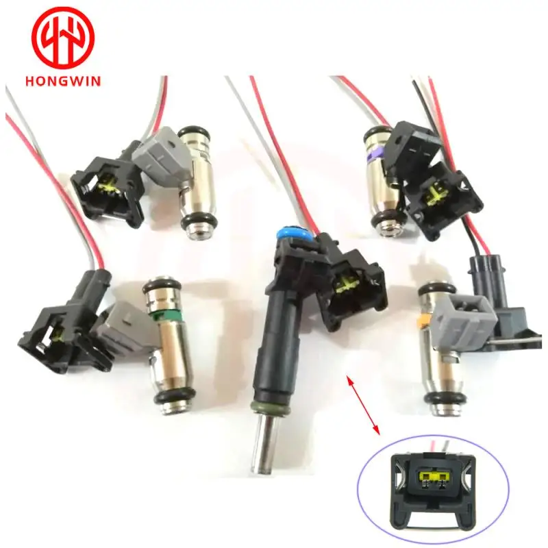Diesel injector tube fuel injector cleaner fuel injector removal tool SET Waterproof EV1 Fuel Injector Plugs Connector For Bosch440cc 650cc 850cc 1000cc Fuel Injector With Pin and Wire
