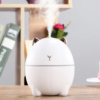 

Mini Air Humidifier 200ML Cute Cat Aromatherapy Diffuser Car Air Freshener USB Ultrasonic Diffuser Home Water Mist Maker Fogger