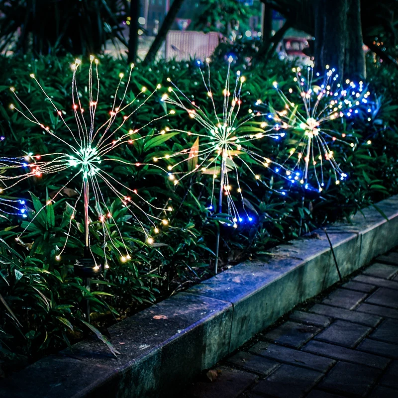 DIY LED Fairy String Light 105LEDS Solar Starburst Holiday Light with Remote Control Decoration for Garden Room Party