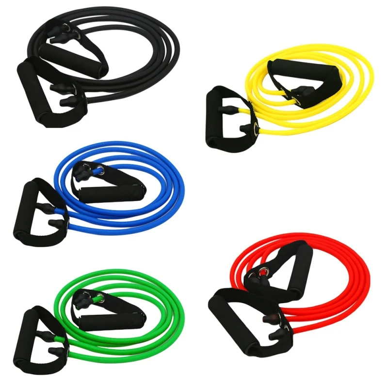 

Yoga Pull Rope Resistance Bands Fitness Gym Elastic Bands Rubber Chest 20LB-60LB Exercise Training Band durable