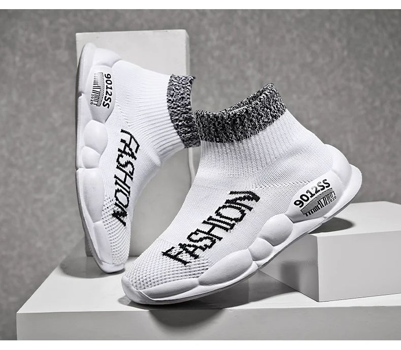 Autumn winter High Top socks shoes kids shoes girls children boys sneakers lightweight soft students Casual shoes slip on