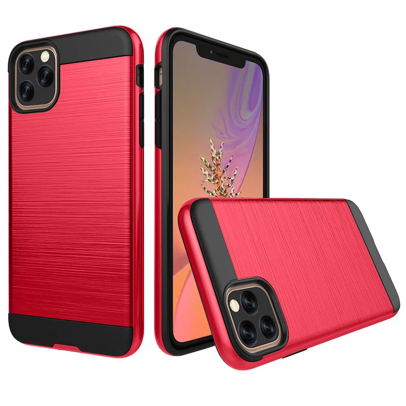 10pcs Dual Layer Deluxe Soft TPU Hard PC Cover For iPhone 11 Pro Max XS XR X 8 7 6 6S Plus 5 5S Shockproof Hybrid Armor Case