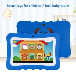 Tablette d'apprentissage Q728 pour l'éducation des enfants, Android 4.4, Quad core, 7 pouces, 8 go, WIFI, jeu compatible Bluetooth, cadeau 