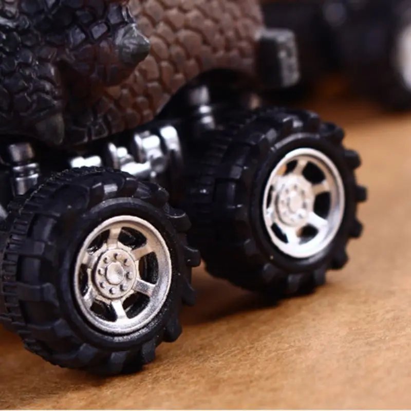 Детский день подарок игрушка динозавр модель мини игрушка автомобиль назад автомобиля подарок Трицератопс