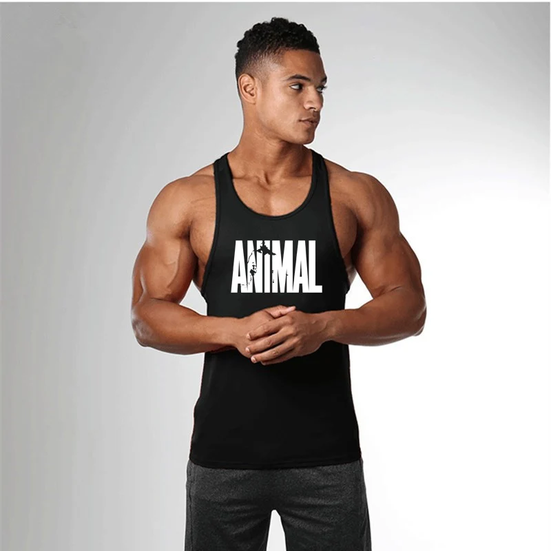 7 black GYM ENERGY/брендовая одежда Beast Mode, майка для бодибилдинга, мужская майка для фитнеса, майка без рукавов, однотонная хлопковая майка - Цвет: 7 black