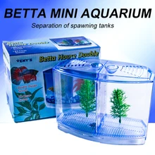 Betta Fish Tank Partition Water Grass Goldfish DIY Aquarium Environmental Fishbowl Ornament Shrimp Spawning Box