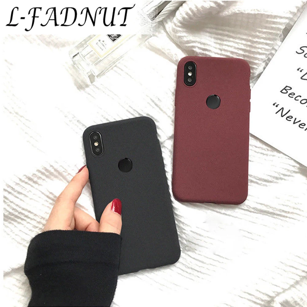L-FADNUT бизнес матовый мягкий чехол для Xiaomi Mi 8 Lite Pro SE 6 TPU бампер A2 A1 Mix 3 Pocophone F1 |