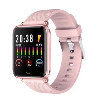 

SmartWatch 2020 Women Men Body Temperatue Blood Oxygen Blood Pressure Heart Rate Monitor Fitness Tracker Waterproof Smart Watch